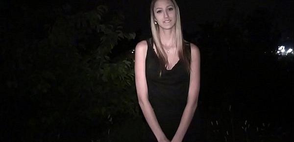  Dogging with a gorgeous teen girl and anonymous guys Part 1